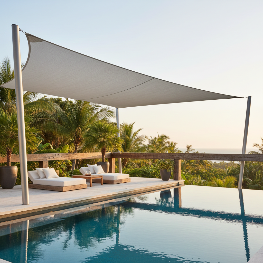 voile d'ombrage sur mesure